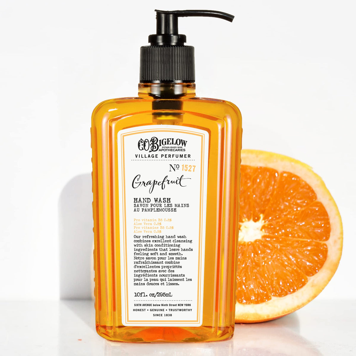 C.O. Bigelow Grapefruit Hand Wash - Moisturizing Soap With Aloe Vera & Pro-Vitamin B5, 10 Fl