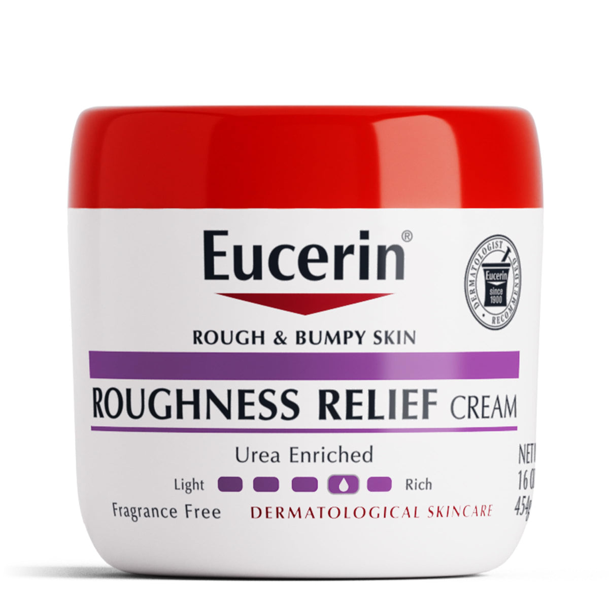 Eucerin Roughness Relief Body Cream, Fragrance-Free Moisturizer With Urea & Ceramide-3, 16 Oz