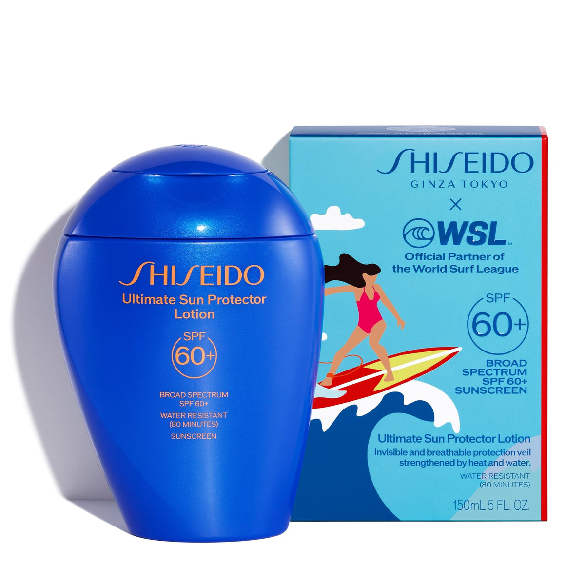 Shiseido Ultimate Sun Protector Lotion Spf 60+ - 150 Ml - Lightweight Sunscreen For Face & Body