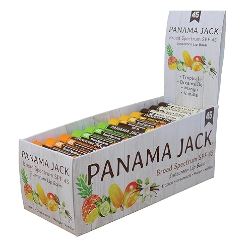 Panama Jack Spf 45 Sunscreen Lip Balm - Broad Spectrum Uva-Uvb Protection, 48 Pack