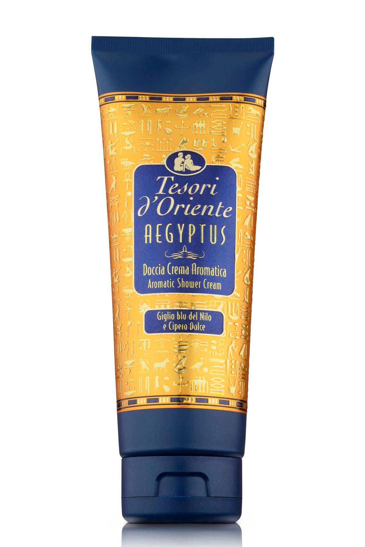 Tesori D'Oriente Aegyptus Blue Lily & Papyrus Milk Shower Cream 250Ml - Italian Import