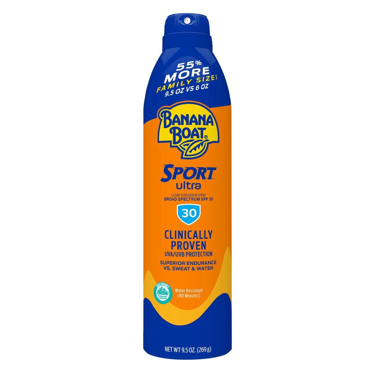 Banana Boat Sport Ultra Spf 30 Sunscreen Spray, 9.5Oz - Oxybenzone Free, Water Resistant