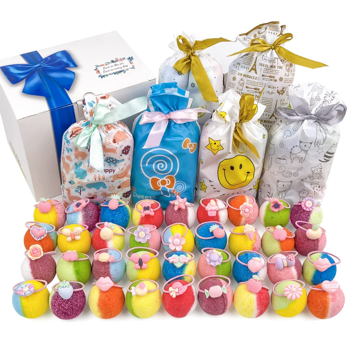 Byggvir 36Pcs Bath Bomb Gift Set For Kids With Surprise Toys - Perfect For Parties And Birthdays