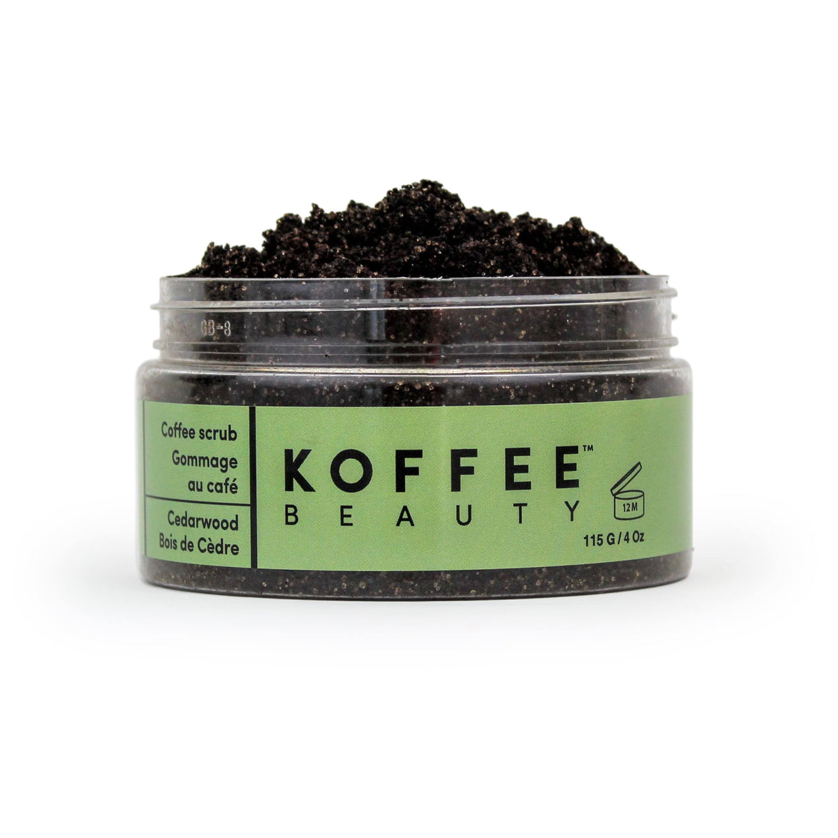 Koffee Beauty Cedarwood Coffee Scrub - Exfoliating Body & Face Polish - 4 Oz For Radiant Skin