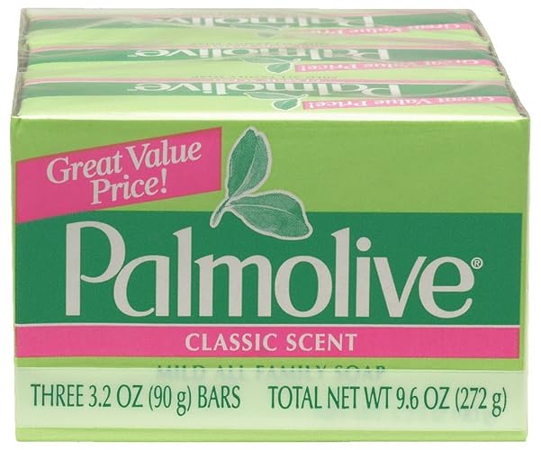 Palmolive Bath Bar Soap, 3.2 Oz, 3-Count - Moisturizing Cleansing Bars For Fresh Skin