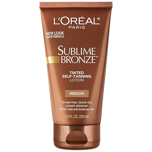 L'Oreal Sublime Bronze Tinted Self-Tanning Lotion, Medium Natural Tan, 5 Oz