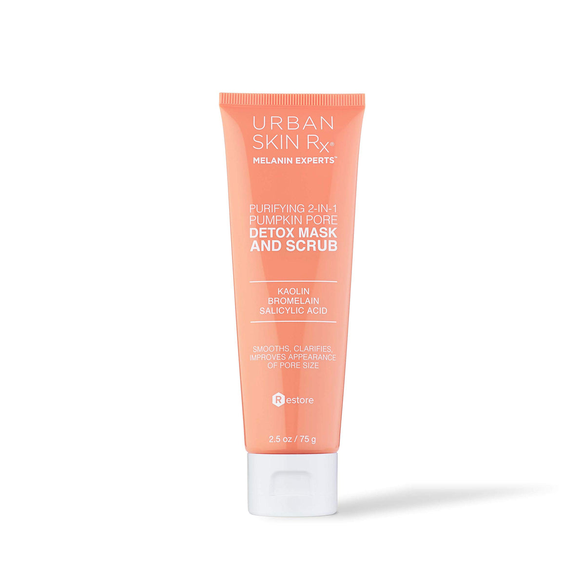 Urban Skin Rx® 2-In-1 Pumpkin Detox Mask & Scrub, Self-Warming Pore Purifying, 2.5