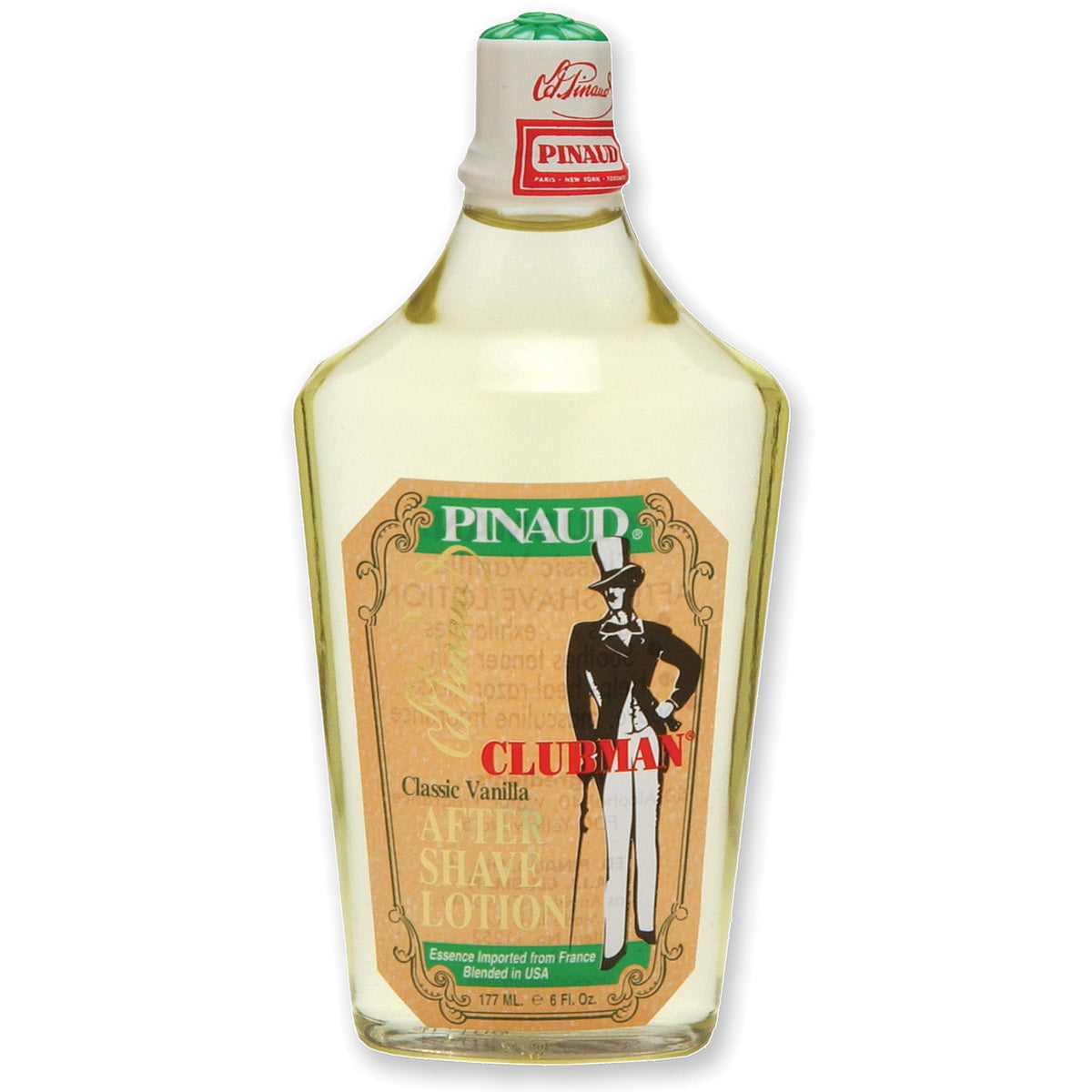 Clubman Pinaud Classic Vanilla After Shave Lotion, 6 Fl Oz - Refreshing Post-Shave Care