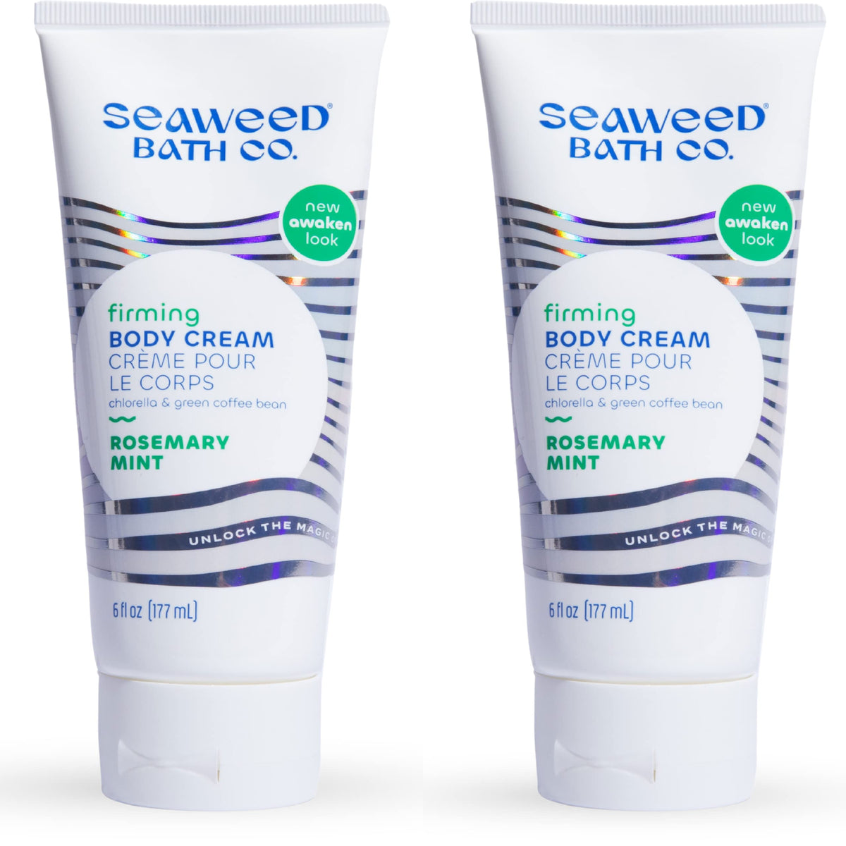 The Seaweed Bath Co. Firming Body Cream, Rosemary Mint, 6 Oz, Pack Of 2, Seaweed & Chl