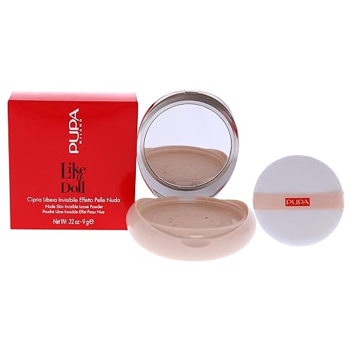 Pupa Like A Doll Loose Powder 003 Natural Beige - Hydrating, Blurs Fine Lines, 0.32 oz