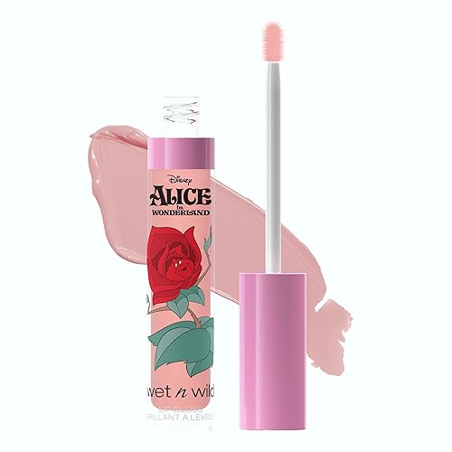 Wet N Wild We Sing Too Lip Gloss - Light Pink, 0.11 Fl Oz, Alice In Wonderland Collection