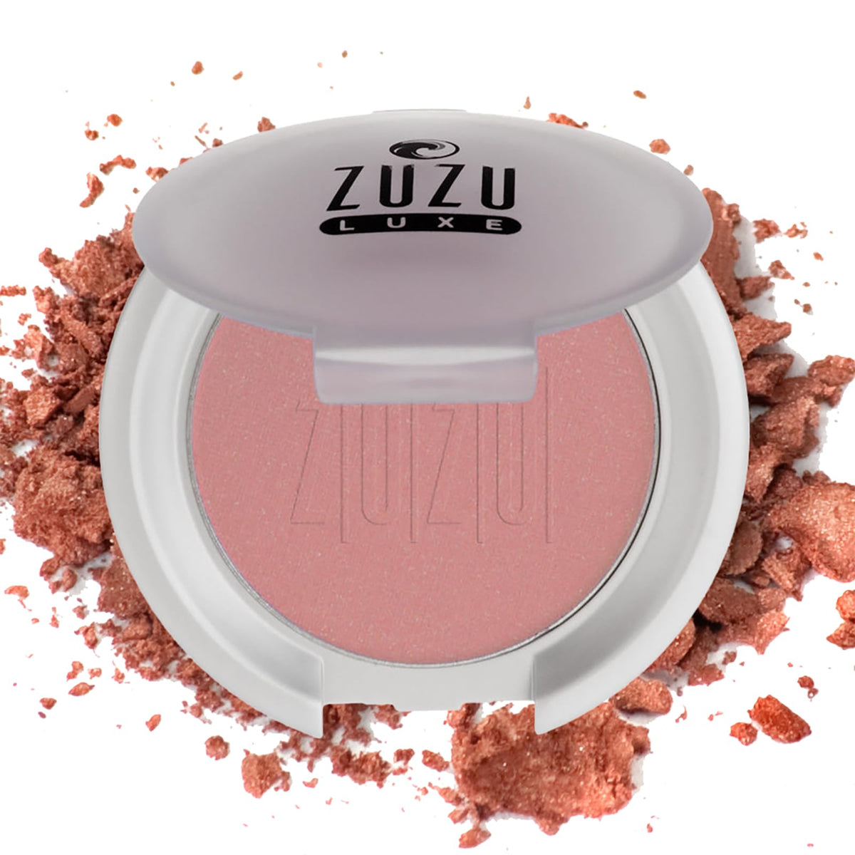 Zuzu Luxe Mineral Blush Fascination - Vegan, Paraben-Free, 0.1 Oz Natural Warm Shimmer