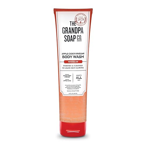 The Grandpa Soap Company Apple Cider Vinegar Body Wash - Vegan, 9.5 Fl Oz, Revitalizes Skin