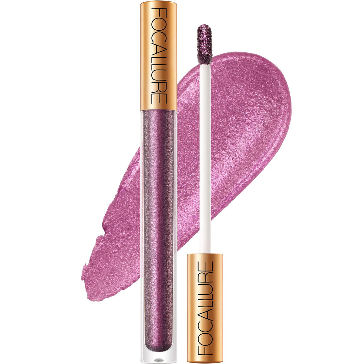 Focallure Metallic Chameleon Liquid Lipstick, Shimmery Glitter Gloss For Rave & Cosplay, 0.35 Fl Oz