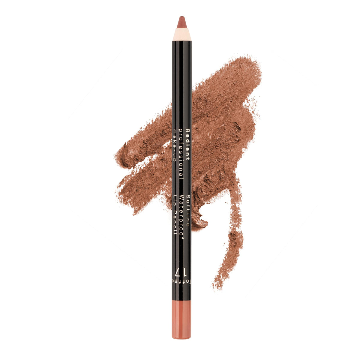 Radiant Professional Waterproof Lip Liner Pencil 17 Toffee - Long Lasting & Creamy Formula