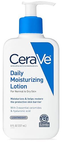 Cerave Daily Moisturizing Lotion 8 Oz - Fragrance-Free Face & Body Lotion With Hyaluronic Acid