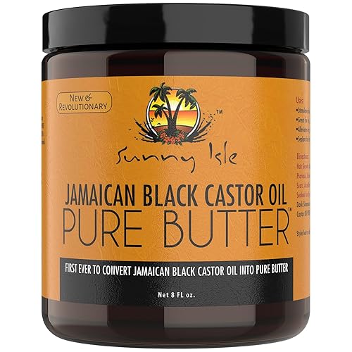 Sunny Isle Jamaican Black Castor Oil Butter 8oz - Stimulates Hair Growth & Moisturizes Skin