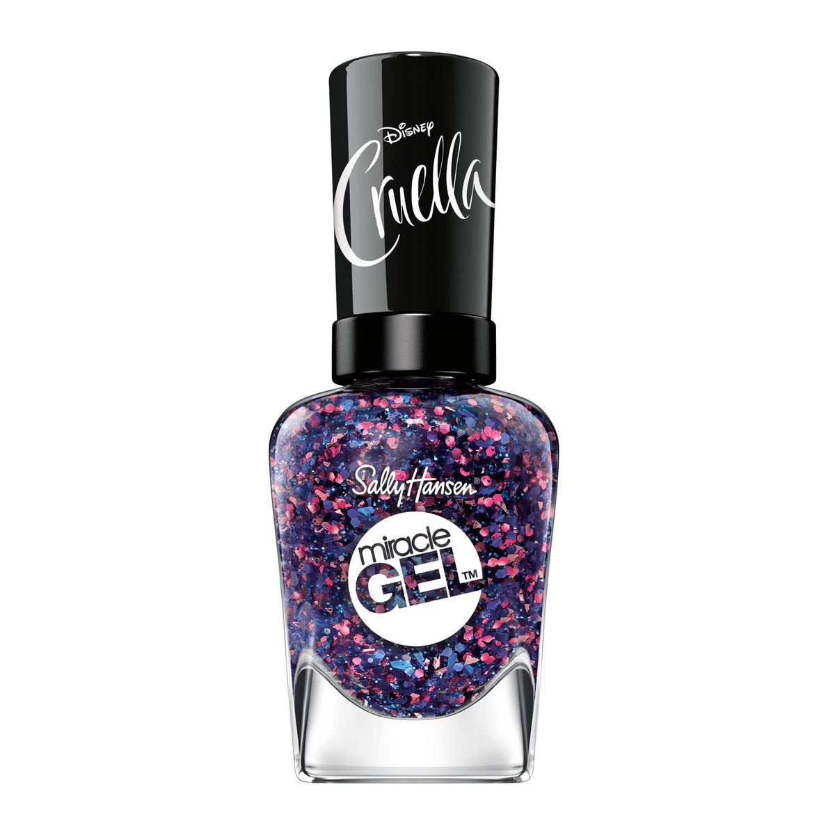 Sally Hansen Miracle Gel, Disney's Cruella Collection, 865 No To Conformity, 0.5 Fl Oz