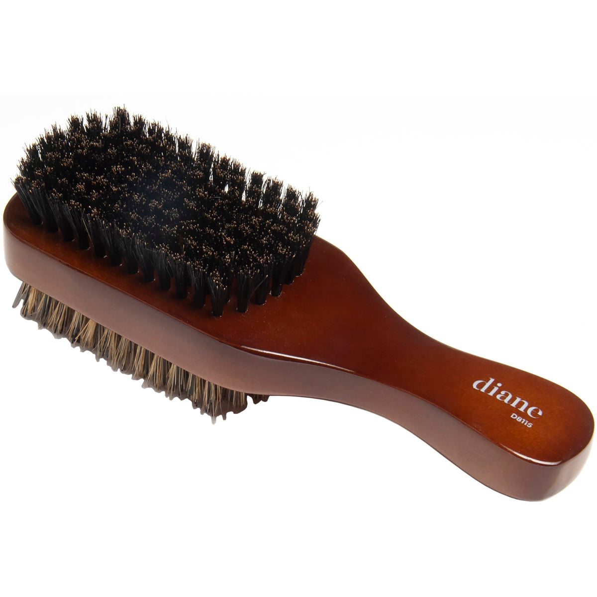 Diane Boar Bristle Club Brush for Men - Medium/Firm Bristles for Thick Coarse Hair, Brown