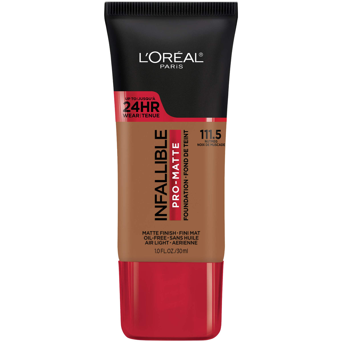 L'Oreal Paris Infallible Pro-Matte Foundation, Nutmeg - Longwear, 1 Fl Oz