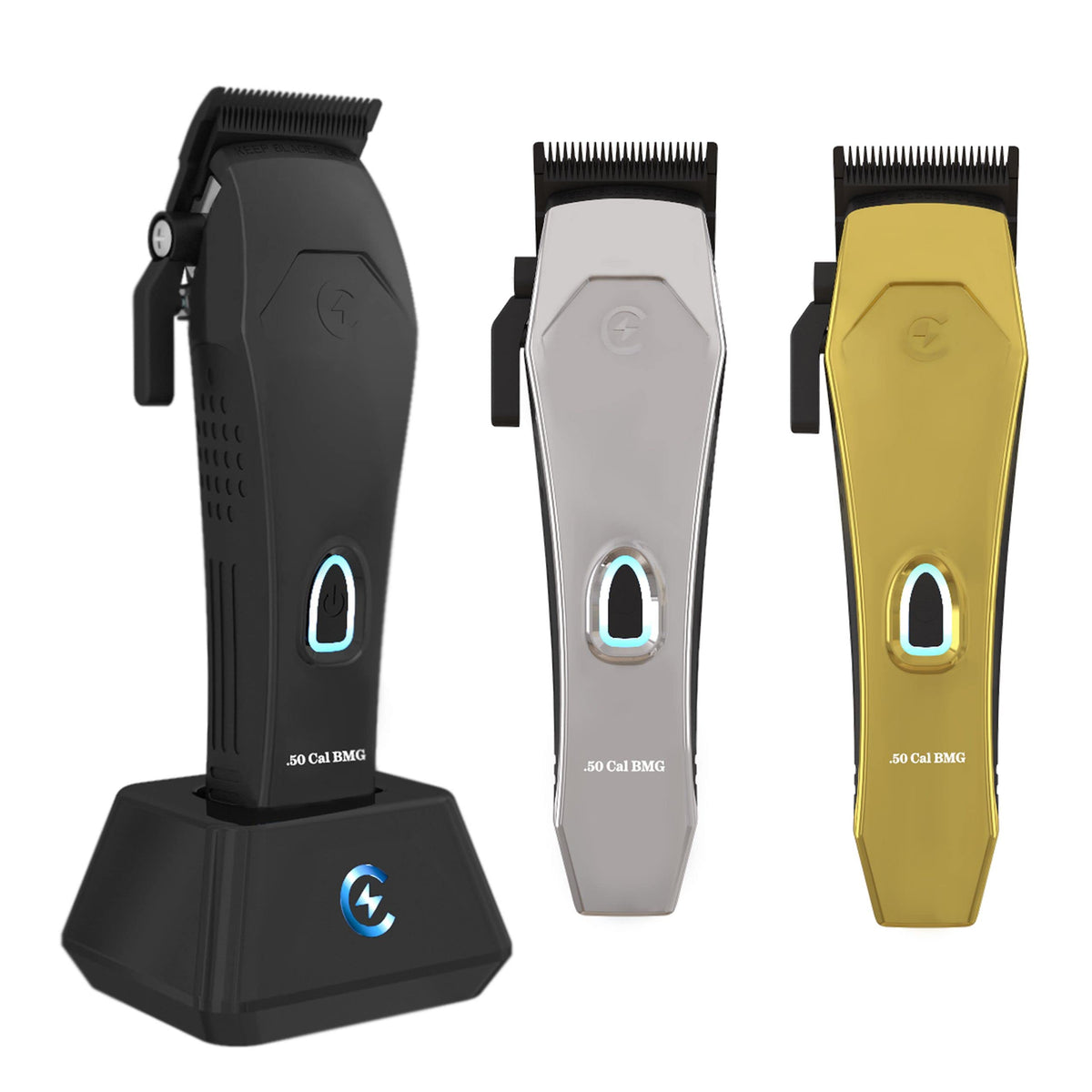 Caliber Pro .50 Cal Bmg Cordless Clippers - Quiet, Rechargeable, Stainless Steel Grooming Tool