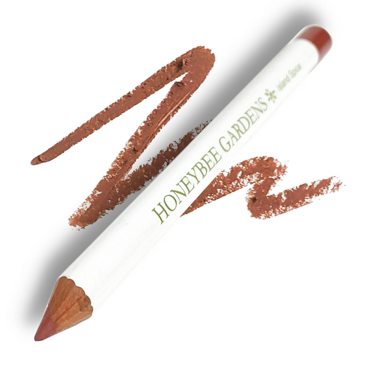 Honeybee Gardens Lip Liner, Island Spice Rosey Cinnamon, Long-Lasting, Gluten-Free, Vegan, 0.04 Oz