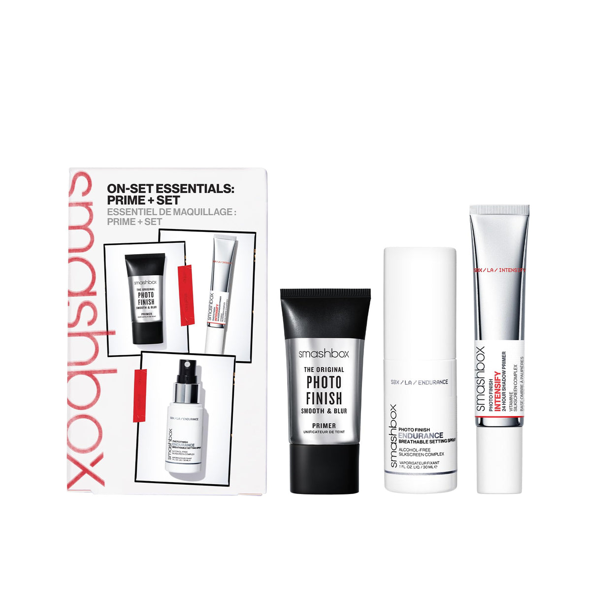 Smashbox On-Set Essentials Prime + Set - Long Lasting, Blurring, Hydrating, Vegan, Cruelty Free