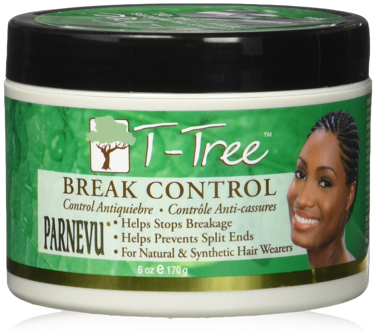 Parnevu T-Tree Break Control 6 Ounce - Hair Treatment For Frizz Control And Shine