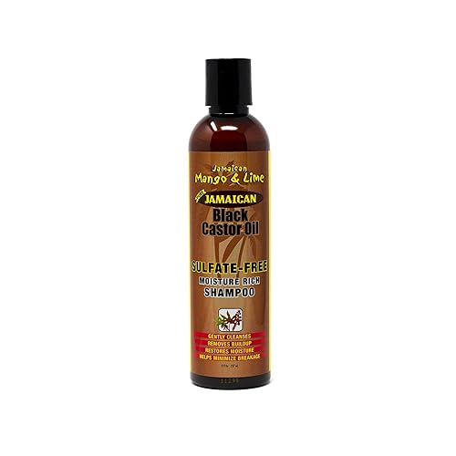 Jamaican Mango & Lime Sulfate-Free Mango & Lime Black Castor Oil Shampoo 8Oz