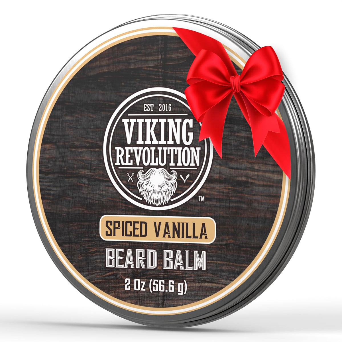 Viking Revolution Spiced Vanilla Beard Balm - Argan Oil Beard Moisturizer For Men, 2Oz