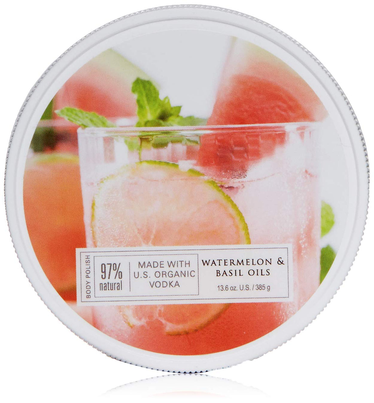 Farmhouse Fresh Watermelon Basil Vodkatini Body Scrub - 13.6 Oz Exfoliating Spa Treatment