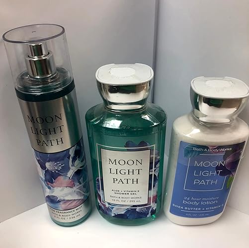 Bath & Body Works Moonlight Path Gift Set - 3 Piece Daily Trio (Full-Sizes)