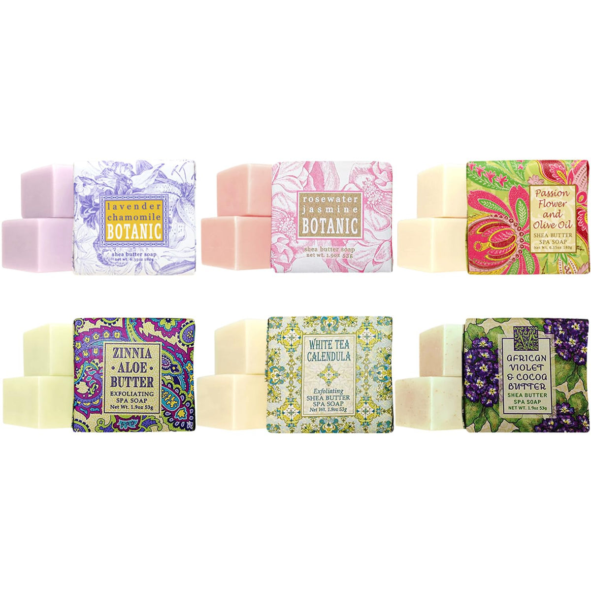 Greenwich Bay Soap Gift Set – 6 Mini Natural Soaps, Scented Luxury Gifts For Women