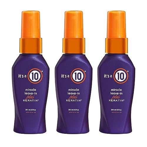 It'S A 10 Miracle Leave-In Plus Keratin, 2 Fl Oz - Pack Of 3 Hair Treatment