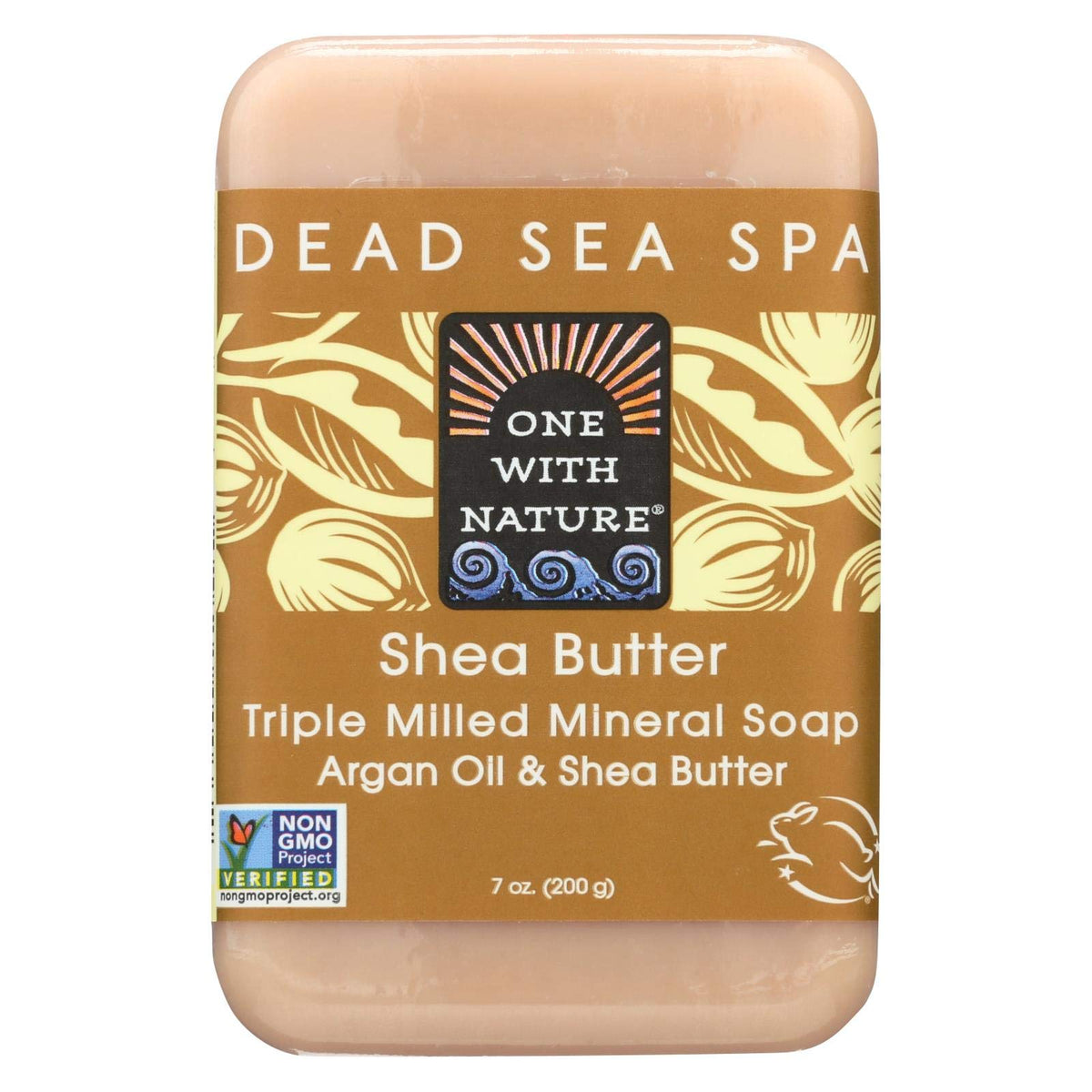 One With Nature Shea Butter Bar Soap, 7 Oz - Moisturizing & Nourishing Cleanser