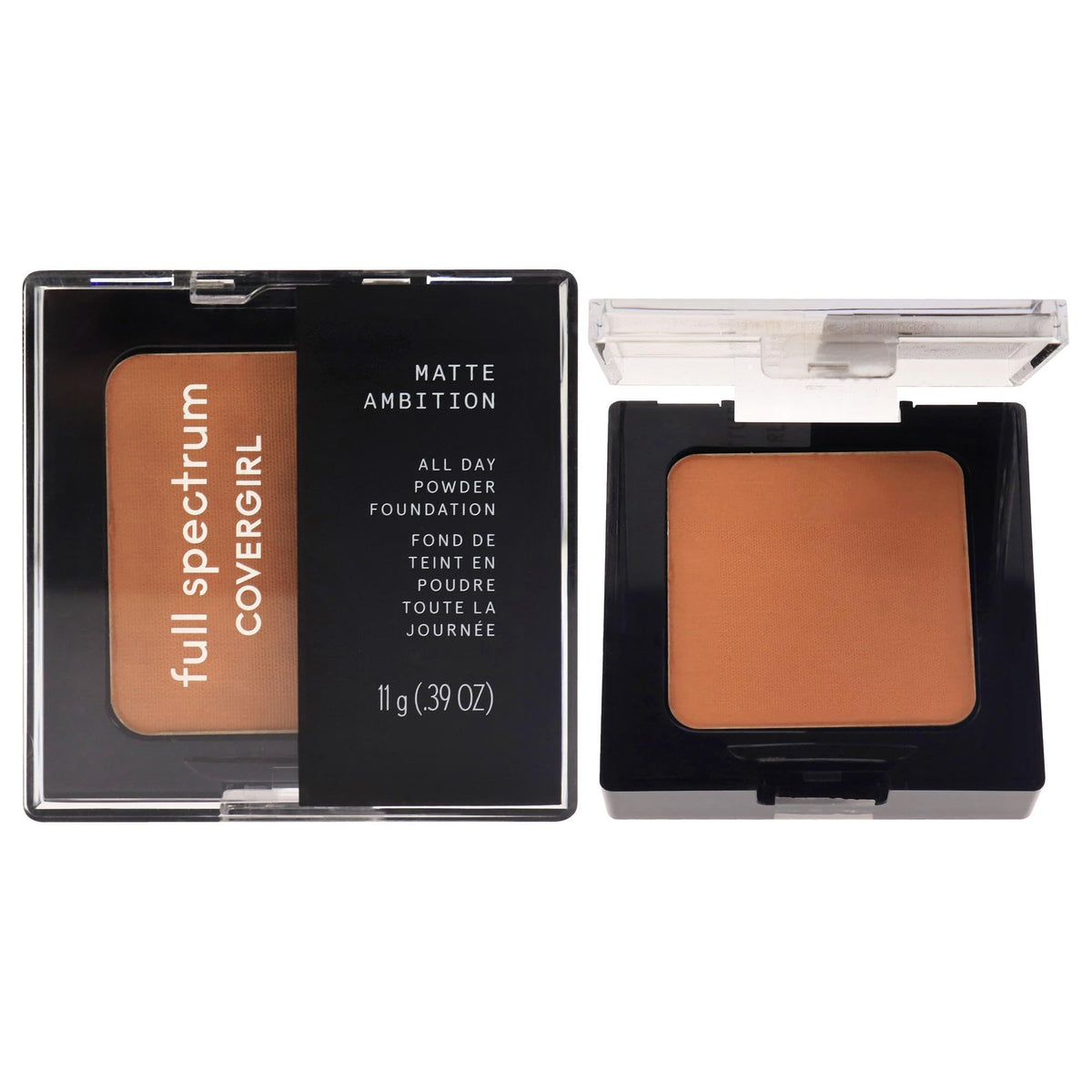 COVERGIRL Matte Ambition All Day Powder Foundation, Deep Neutral 1, 0.38 Ounce