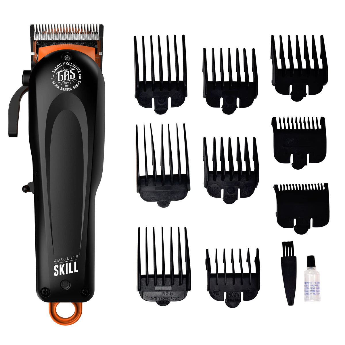 GAMA Absolute Skill Professional Hair Clippers - Corded & Cordless, 1 Count, GA.MA ITALY PROFESSIONAL Quality