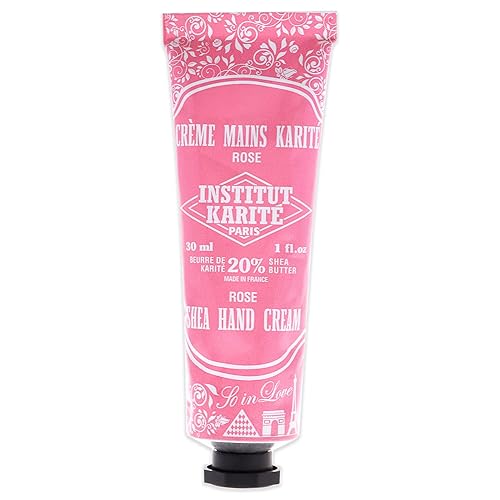 Institut Karite Paris So Love Shea Hand Cream, Rose, 30 ml - Nourishing Moisturizer in Tube