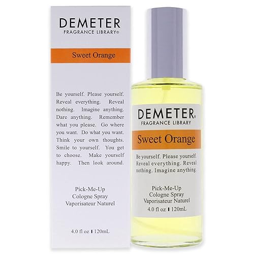 Demeter Sweet Orange Cologne Spray For Unisex - 4 Oz, Refreshing Citrus Fragrance