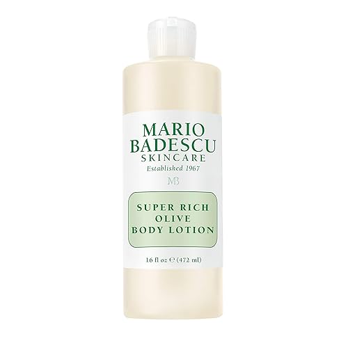 Mario Badescu Super Rich Olive Body Lotion For Dry Skin, Non-Greasy, 16 Fl Oz