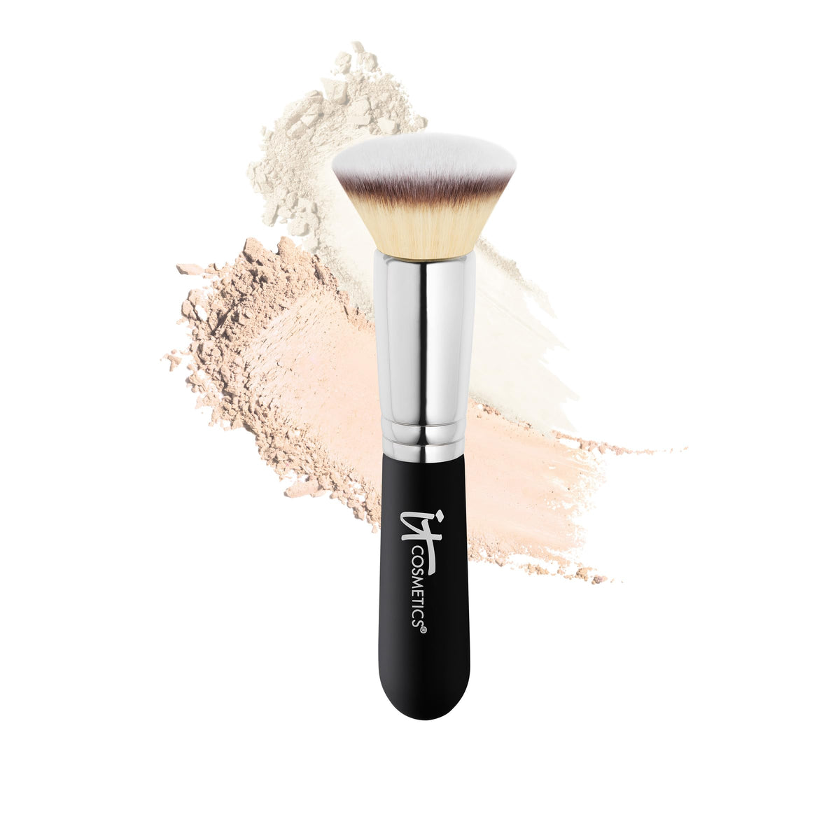 It Cosmetics Heavenly Luxe Flat Top Buffing Foundation Brush #6 For Liquid & Powder Makeup