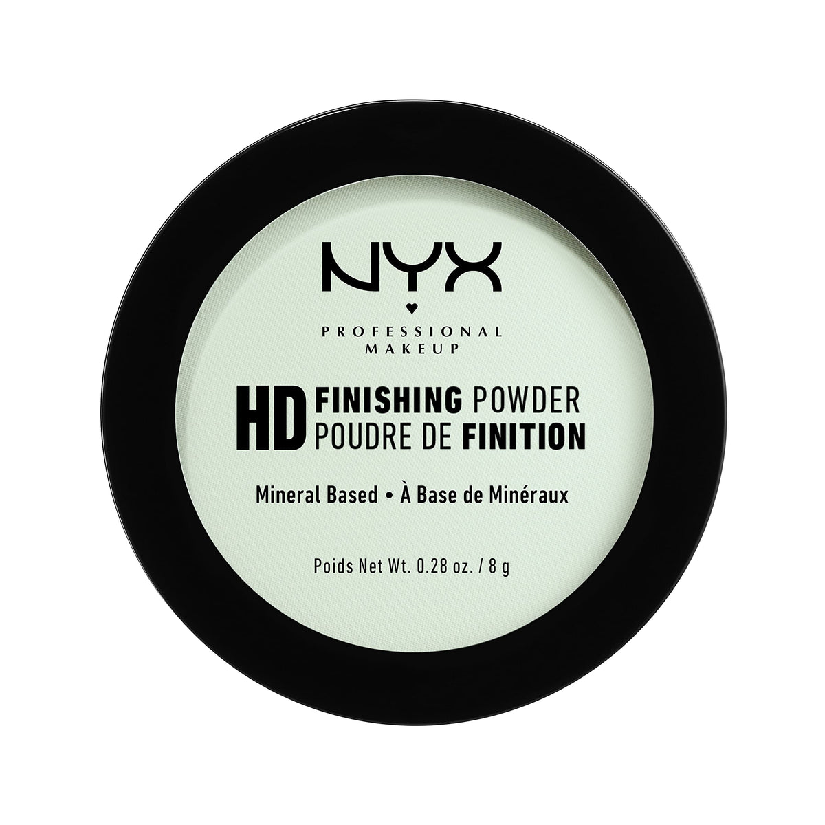 Nyx Professional Makeup Hd Finishing Powder - Mint Green, 0.28 Oz Pressed Setting Powder