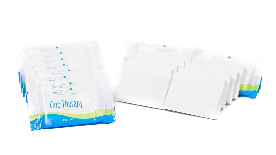 Dermaharmony Zinc Therapy Soap, 1 Oz. Bar (Set Of 10) - Skin Healing & Soothing Cleanser