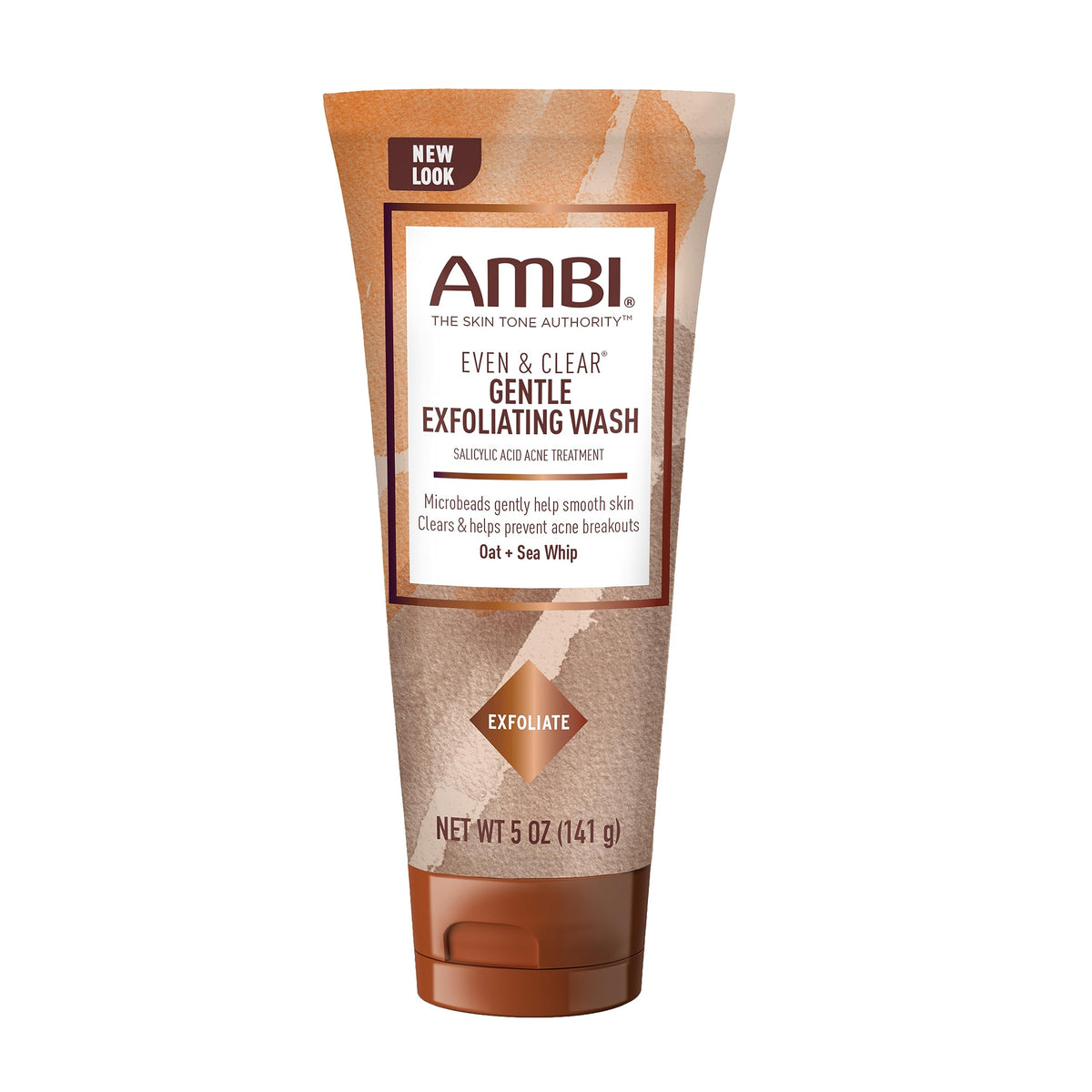 Ambi Gentle Exfoliating Wash With Salicylic Acid, 5 Oz - Clear Acne & Smooth Skin Tone