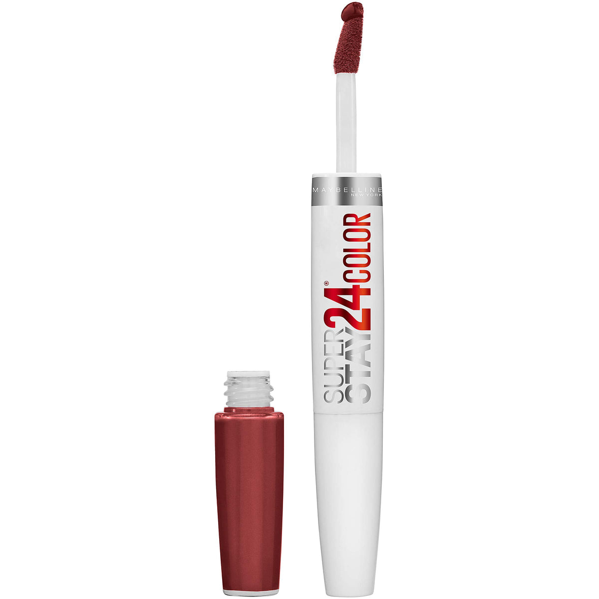 Maybelline Super Stay 24 Liquid Lipstick, Everlasting Wine, Long Lasting, Highly Pigmented, 0.08 Fl