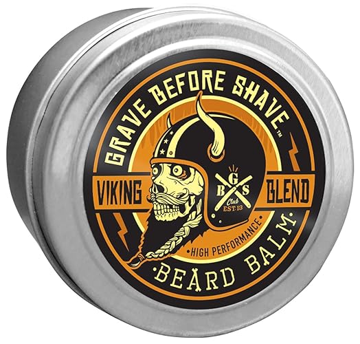 Grave Before Shave™ Viking Blend Beard Balm - 2 Ounce, Nourishing Beard Care