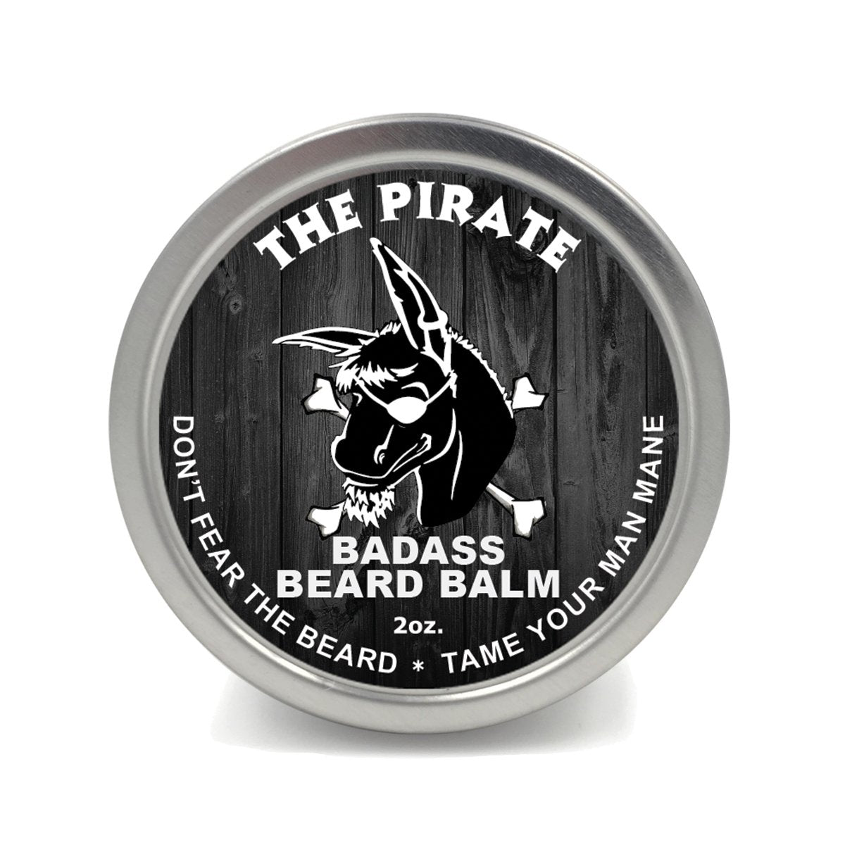 Badass Beard Care Beard Balm - The Pirate Scent, 2Oz, All Natural, Softens & Promotes Growth