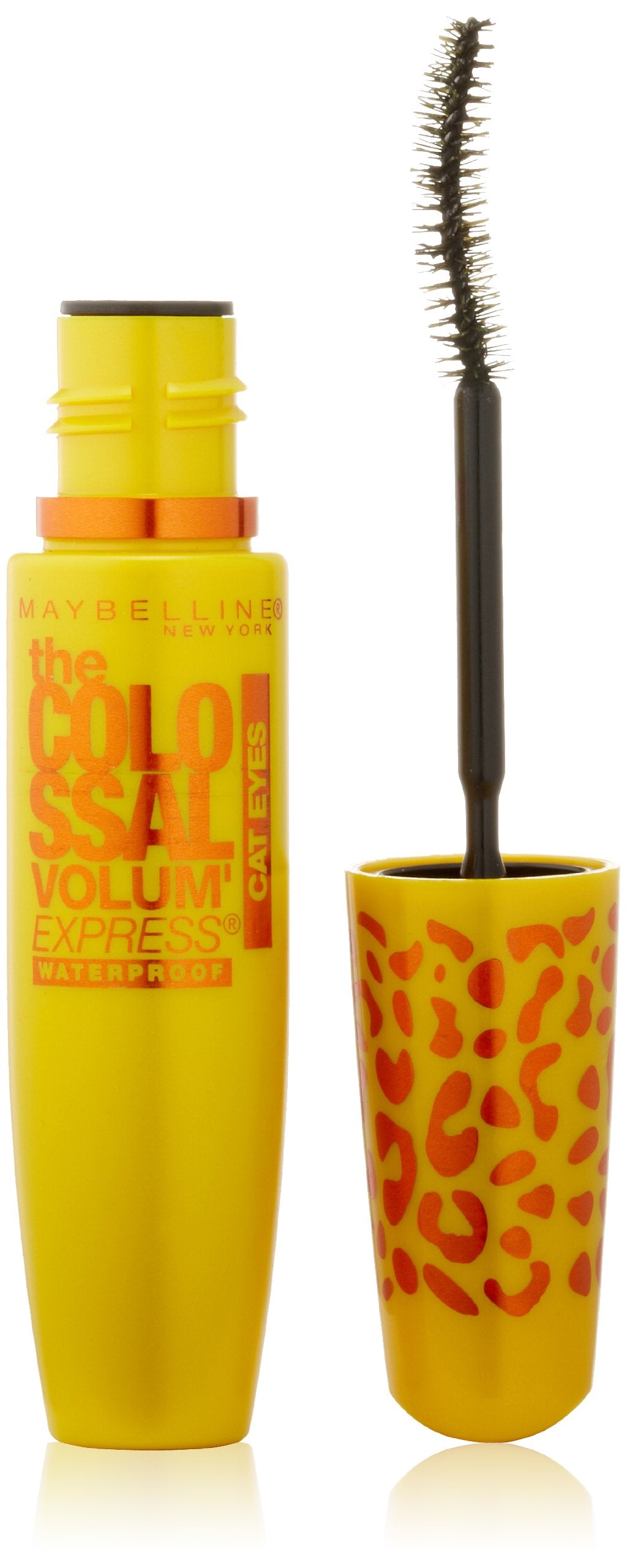 Maybelline Colossal Cat Eyes Waterproof Mascara, Glam Black, 0.31 Fl Oz - Volumizing Formula