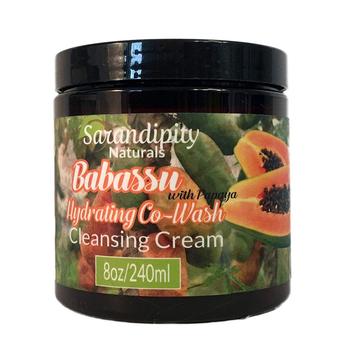 Sarandipity Naturals Babassu Hydrating Co-Wash Cleansing Cream - 8 Oz Moisturizing Formula