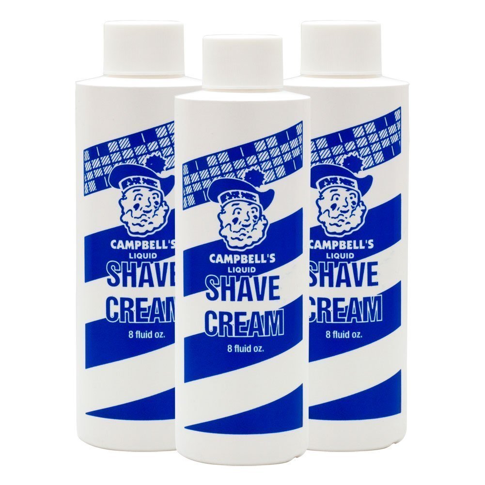 Campbell'S Liquid Shave Cream, 8 Fl Oz (Pack Of 3) - Professional Barber Shaving Supplies